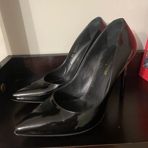 Saint Laurent black patent 100mm stiletto size 37.5